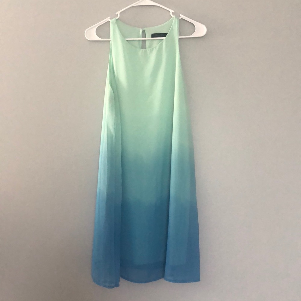Blue ombré boutique dress